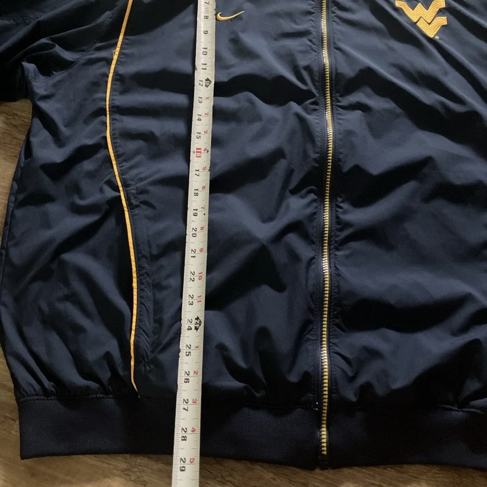 Nike West Virginia Navy Blue Jacket - Size‎ XL Clima-Fit Windbreaker